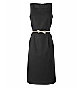 Linen Shift Dress With Belt 41in