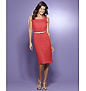 Linen Shift Dress With Belt 41in