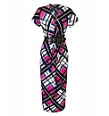 Print Dress with Belt Length 41in