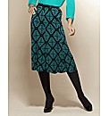Print Jersey Skirt 27in