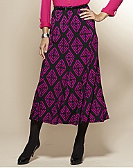 Print Jersey Skirt 30in