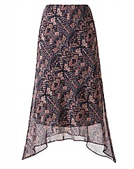 Print Skirt Length 29in
