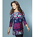 Print Jersey Top 29in