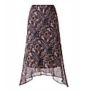 Petite Print Skirt Length 25in