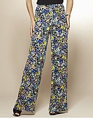 Print Wide Leg Trousers 27in