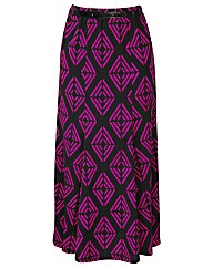Print Jersey Skirt 33in