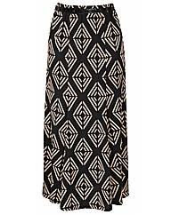 Print Jersey Skirt 27in