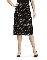 Print Jersey Skirt 27in