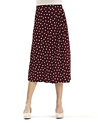 Print Jersey Skirt 27in