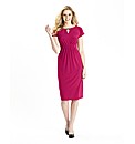 Essential Jersey Dress with Keyhole Neck