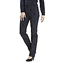 Jacquard Slim Leg Trousers 27in