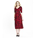 Print Buckle Trim Dress 45in