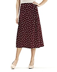Print Jersey Skirt 30in