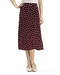 Print Jersey Skirt 33in