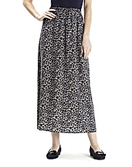 Petite Print Maxi Skirt 32in