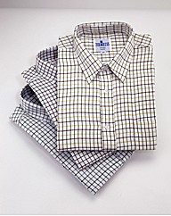 Tattersall Check Shirts Pack of 3