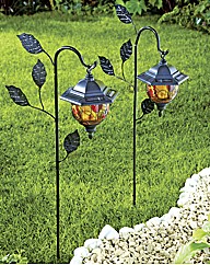 Crook with Tiffany Leaf Design