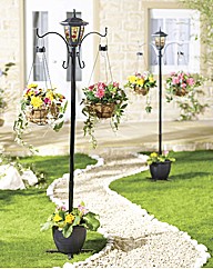 Solar Tiffany Light Hanging BasketsBOGOF