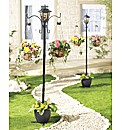 Solar Tiffany Light Hanging BasketsBOGOF