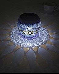 Solar Mosaic Pot