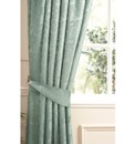 Damask Line Curtains & Tiebacks
