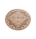 Shensi Wool Carved Rug Circular