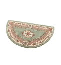 Shensi Wool Carved Rug Half Moon