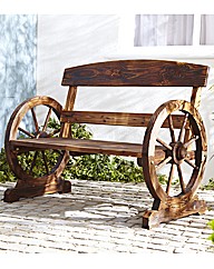 Cartwheel Garden Bench