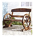 Cartwheel Garden Bench