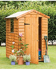 Wooden Overlap Shed 6 x 4