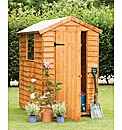 Wooden Overlap Shed 6 x 4