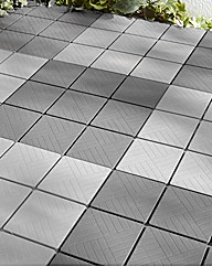 12 Pack of Grey Easy-to-Install Tiles
