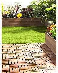 Easy-to-Install Hardwood Decking Tiles