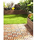 Easy-to-Install Hardwood Decking Tiles