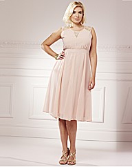 Lace Insert Dress