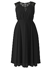 Lace Insert Dress