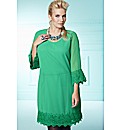 Crochet Trim Tunic Dress
