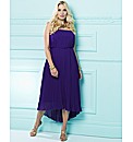 Petite Dipped Hem Bandeau Dress