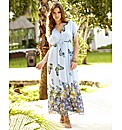 Butterfly Print Maxi Dress