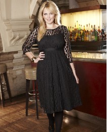 Spot Mesh Prom Dress