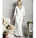 Wrap Front Wedding Dress
