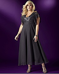 Angel Sleeve Sequin Dress