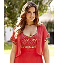 Beaded Short Sleeve Shrug