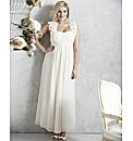 Petal Trim Wedding Dress