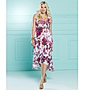 Floral High Low Hem Maxi Dress