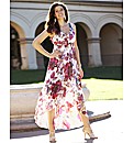 Floral High Low Hem Maxi Dress
