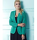 Collarless Lined Blazer