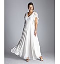 Beaded Angel Sleeve Wedding Dress