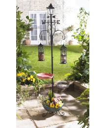 Weathervane Bird Feeder & Hanging Basket