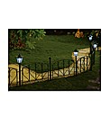 4 Fence Panels with Solar Lights